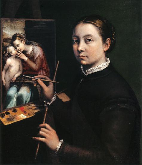 Sofonisba Anguissola Easel Painting a Devotional Panel oil painting picture